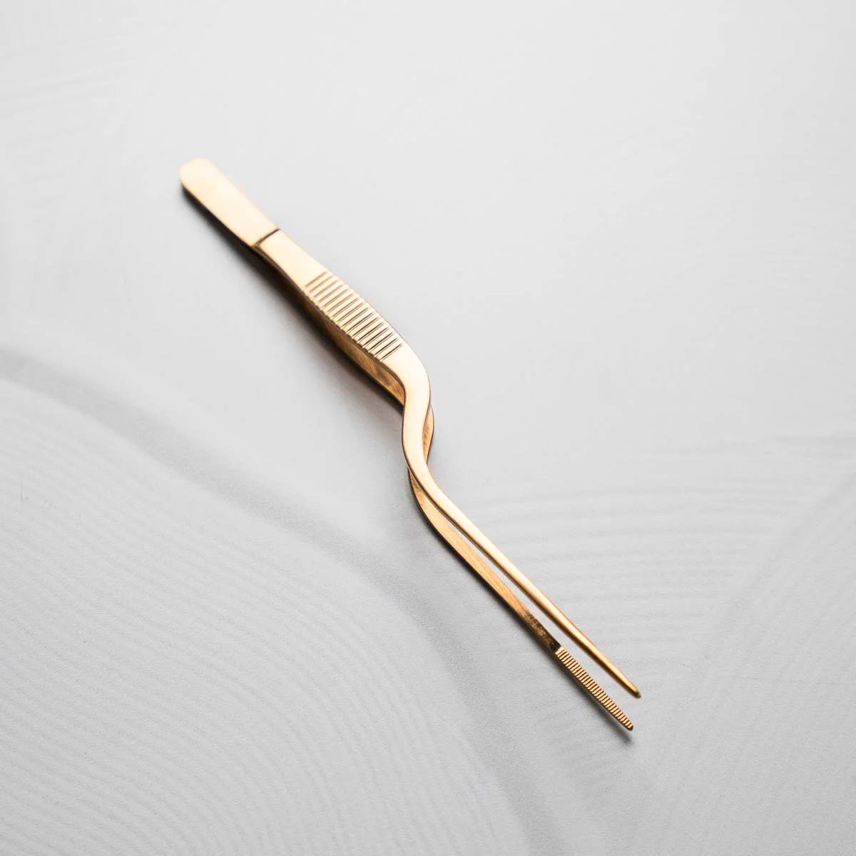 Offset Plating Tweezer 15cm - Copper