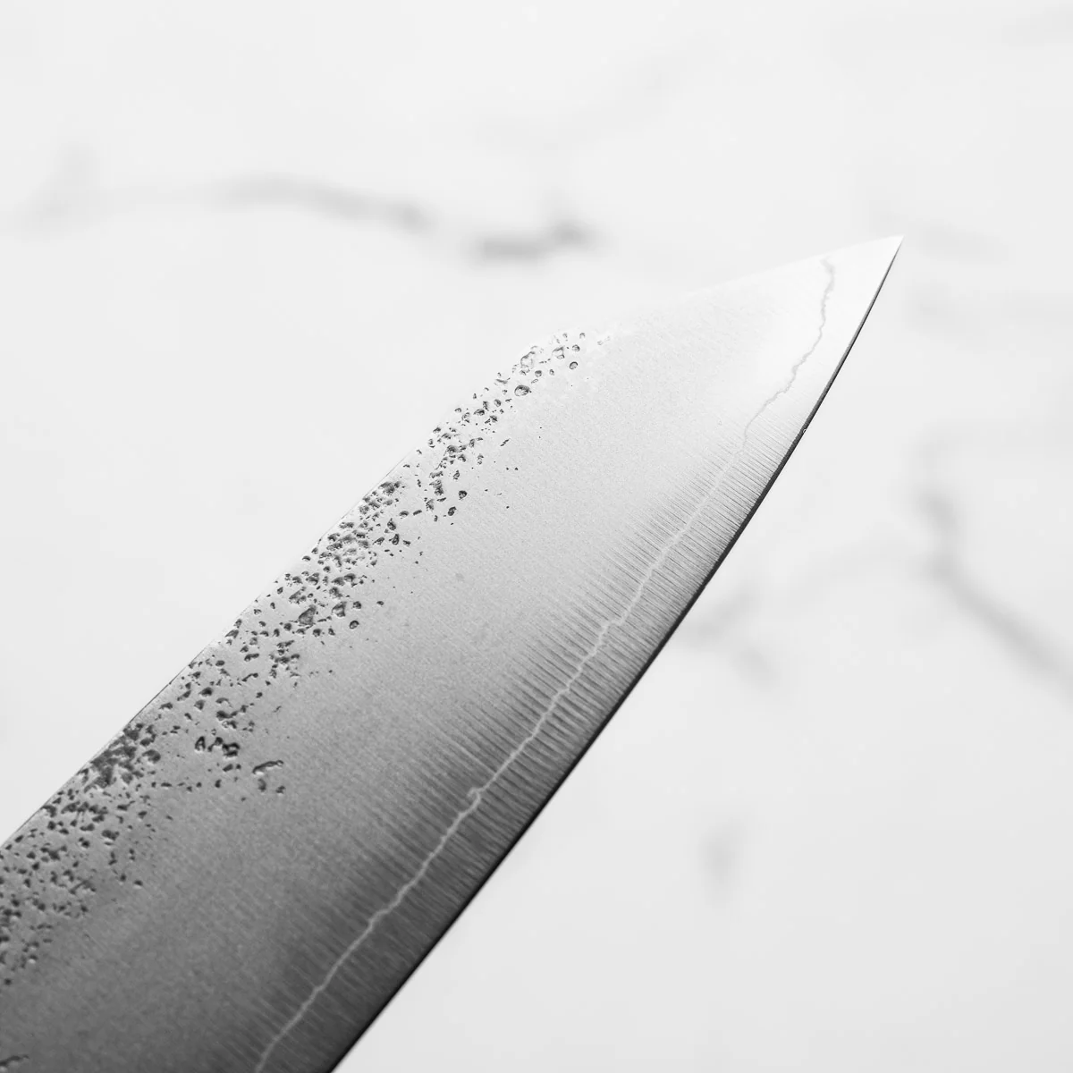 Hajimaru Ginsan Nashiji Kiritsuke Petty 125mm - Ebony - Image 7