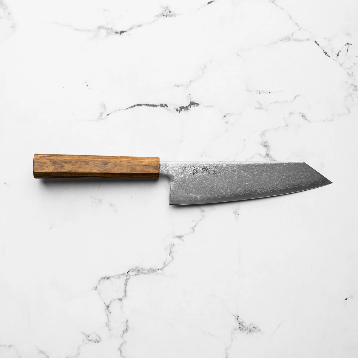 Hatsukokoro Hikari SLD Damascus Kurozome Bunka 170mm - Bubinga - Image 4