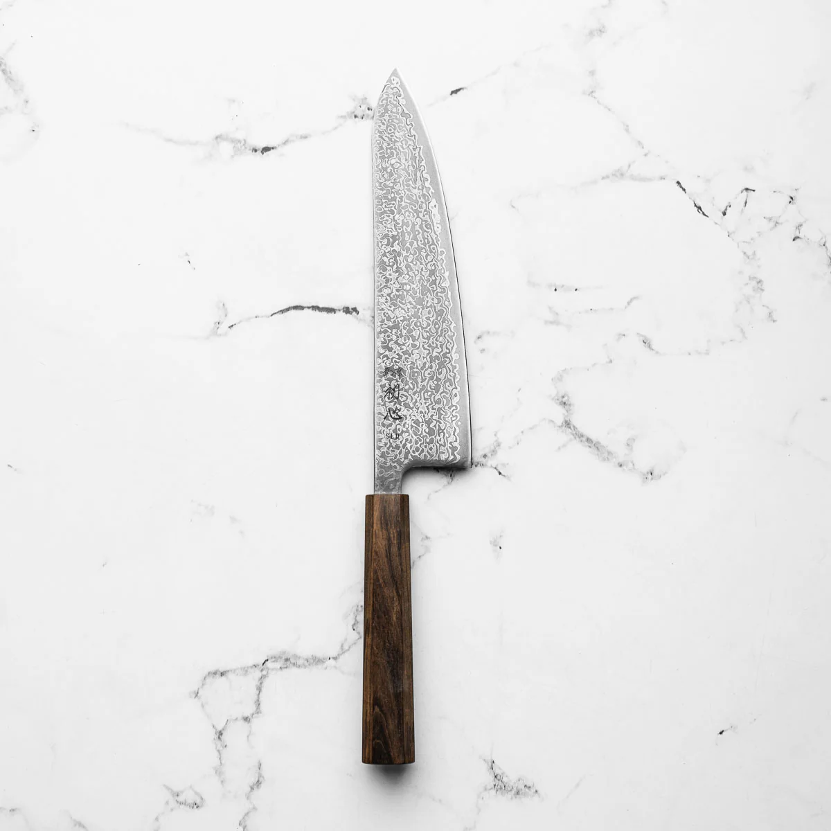Hatsukokoro Hikari SLD Damascus Kurozome Gyuto 210mm - Bubinga - Image 3