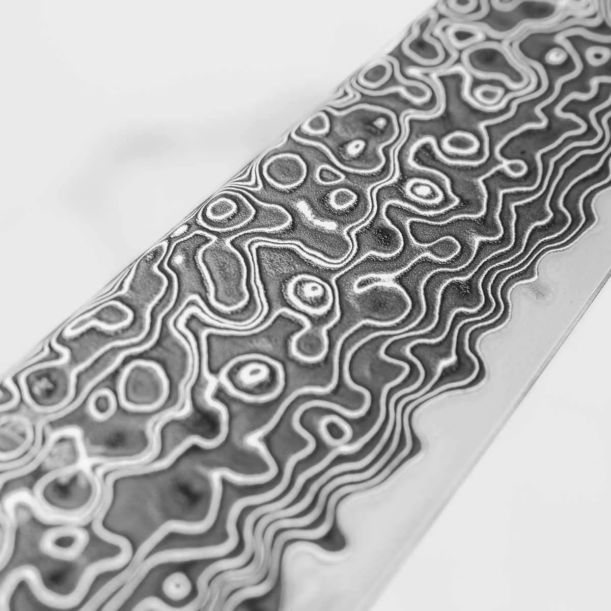 Hatsukokoro Ryuhyo Kurozome SG2 Damascus Petty 150mm - Ebony - Image 6