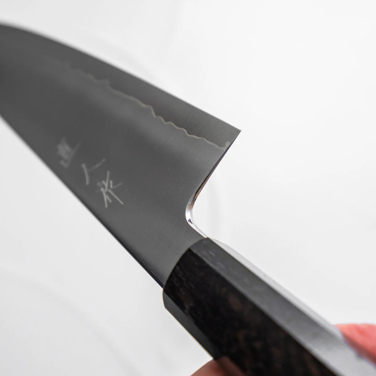 Myojin Riki Seisakusho Cobalt Special Gyuto 210mm - Ebony - Image 8