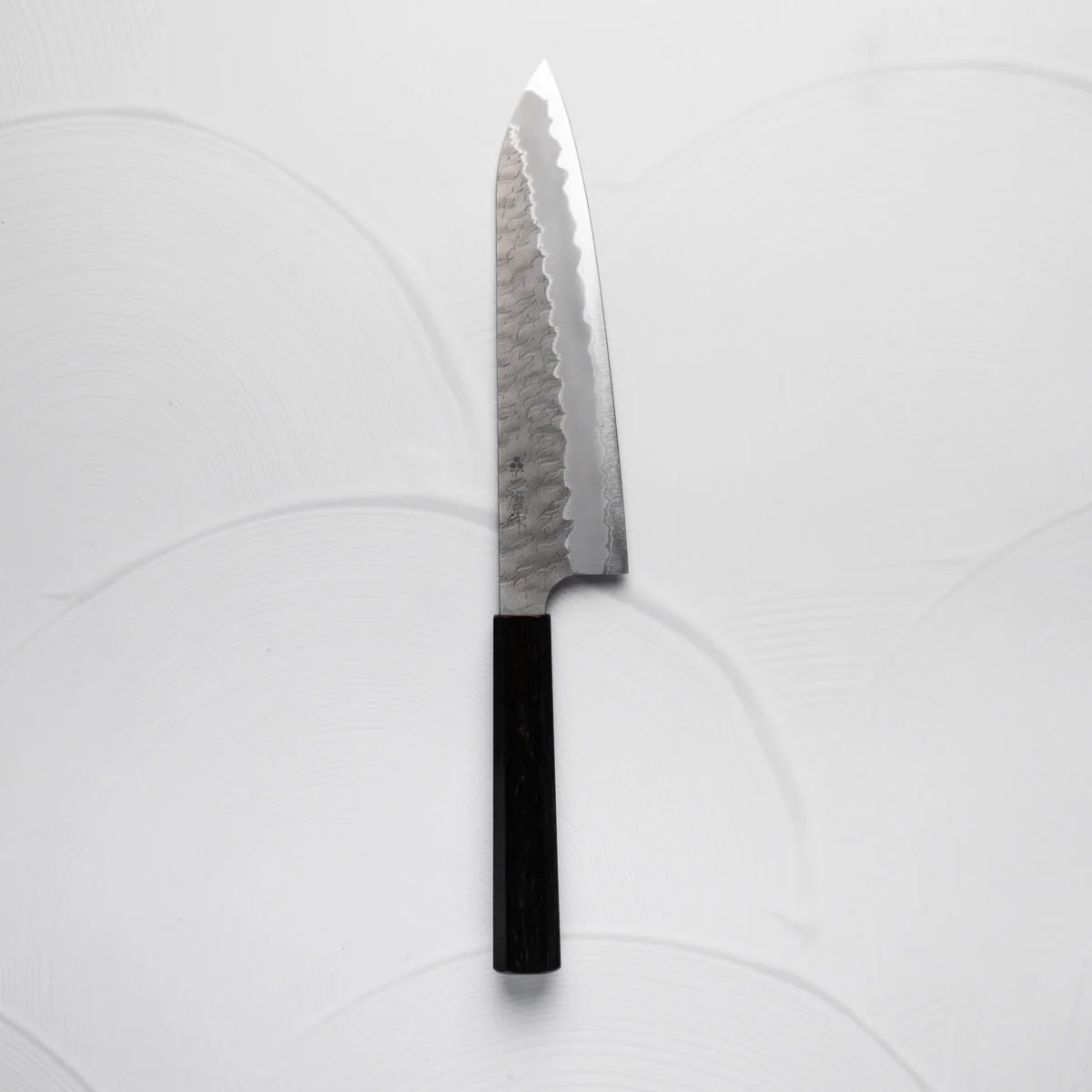 Nigara Hamono Blue Super Tsuchime Gyuto 210mm - Ebony - Image 3