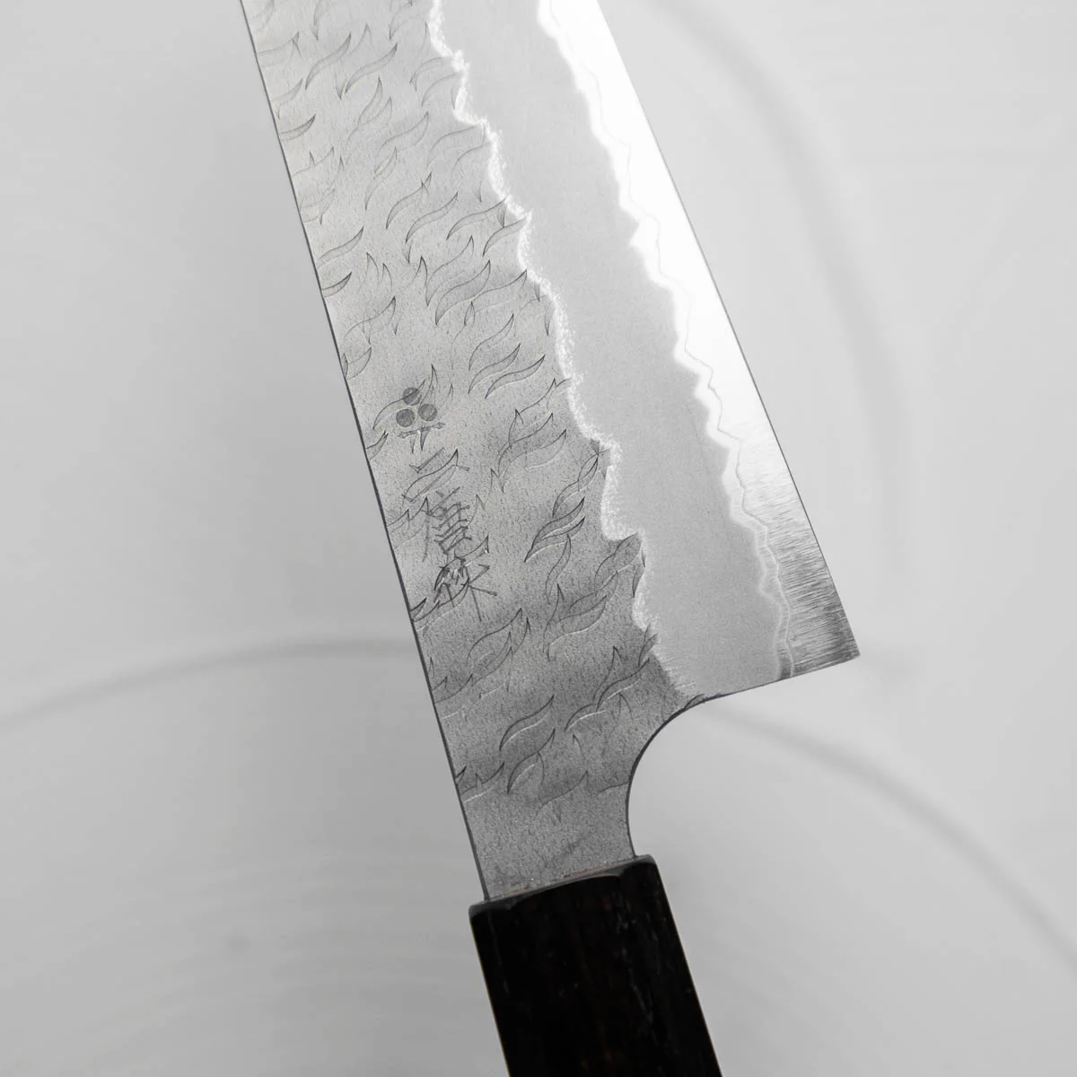 Nigara Hamono Blue Super Tsuchime Gyuto 210mm - Ebony - Image 6