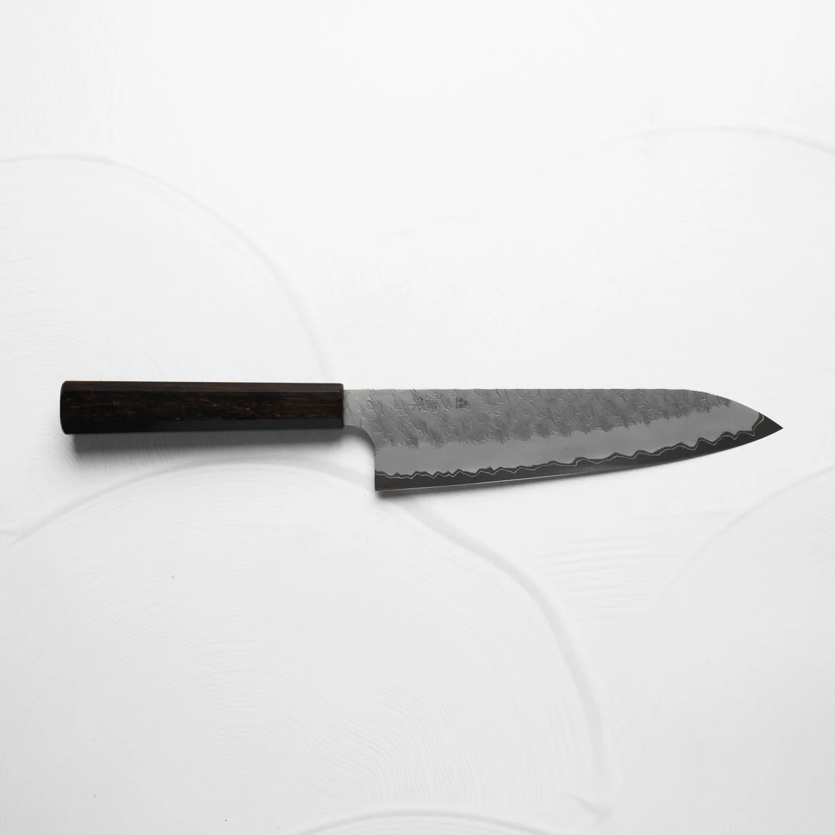 Nigara Hamono Blue Super Tsuchime Gyuto 210mm - Ebony - Image 7
