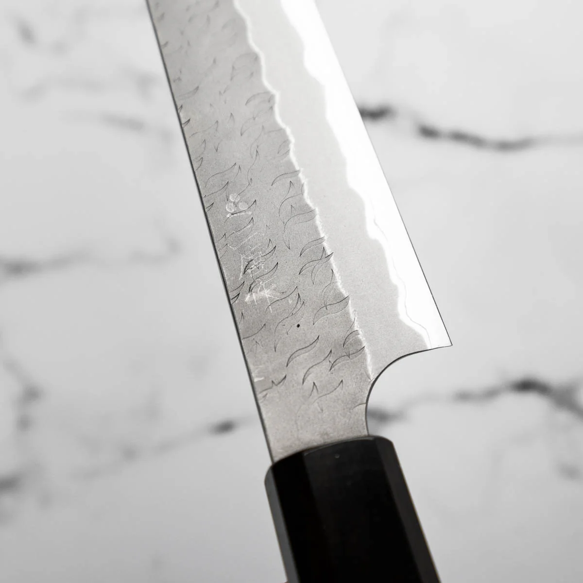 Nigara Hamono Blue Super Tsuchime Kiritsuke Sujihiki 255mm - Ebony - Image 8