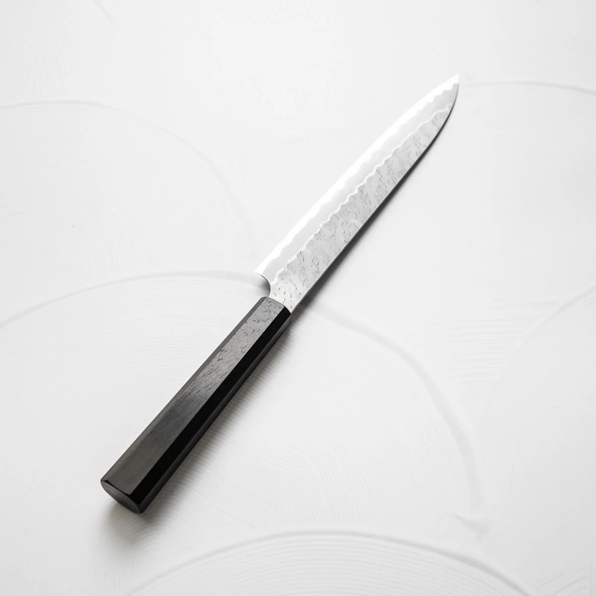 Nigara Hamono Blue Super Tsuchime Sujihiki 240mm - Ebony - Image 5