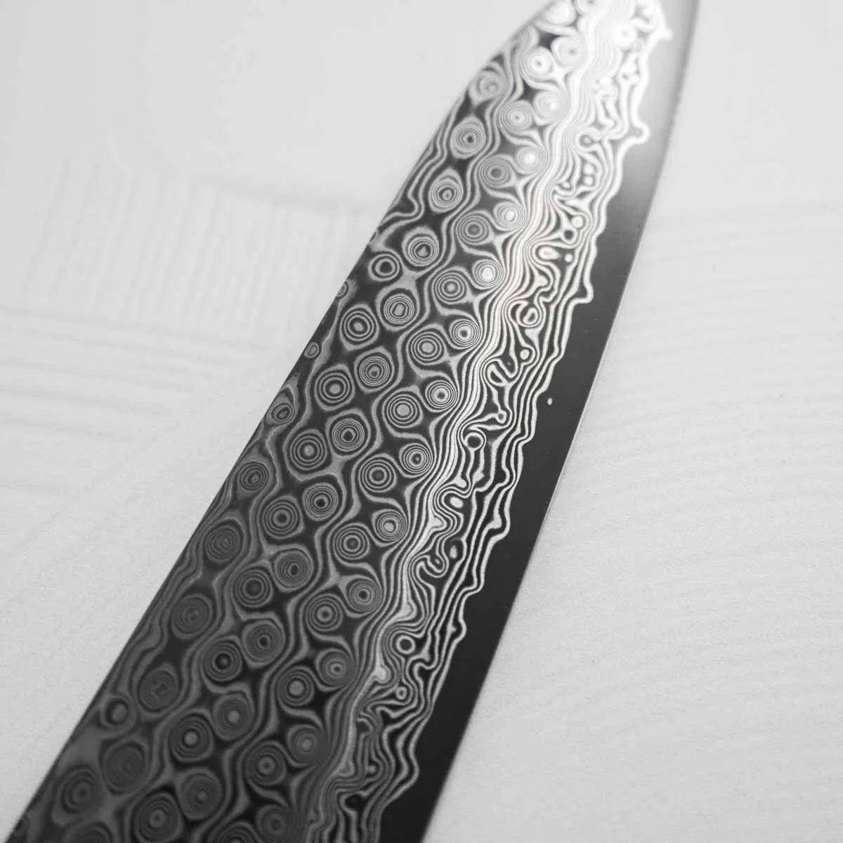 Nigara Hamono SG2 Raindrop Damascus Gyuto 240mm - Turquoise - Image 2