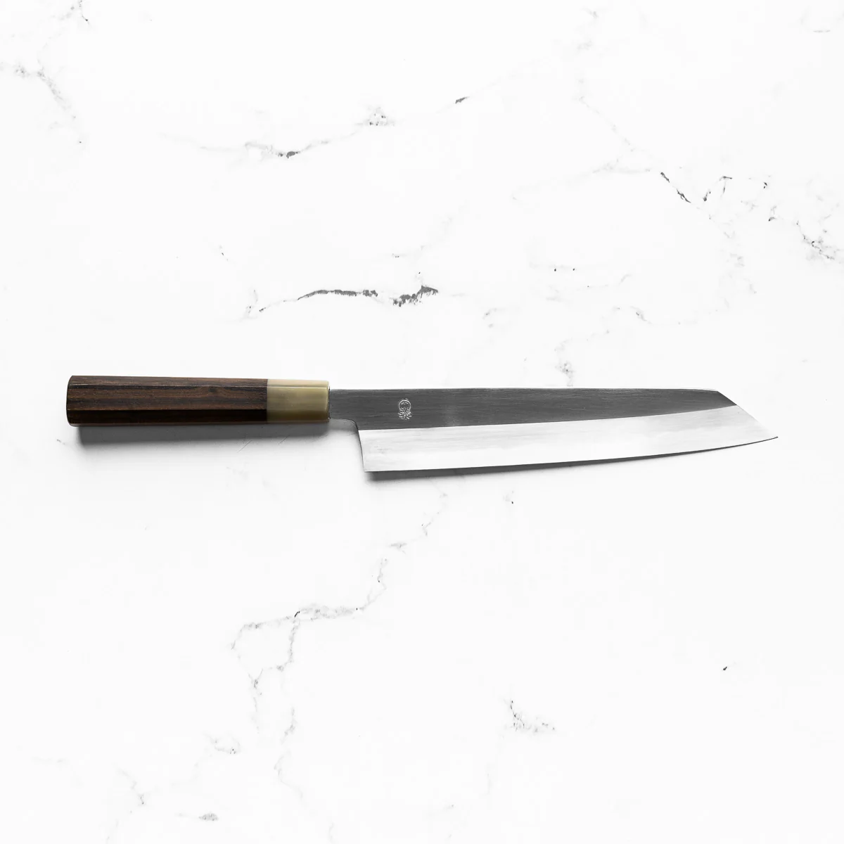 Sakai Kikumori "Choyo" Blue 1 Kiritsuke Gyuto 240mm - Persimmon - Image 4