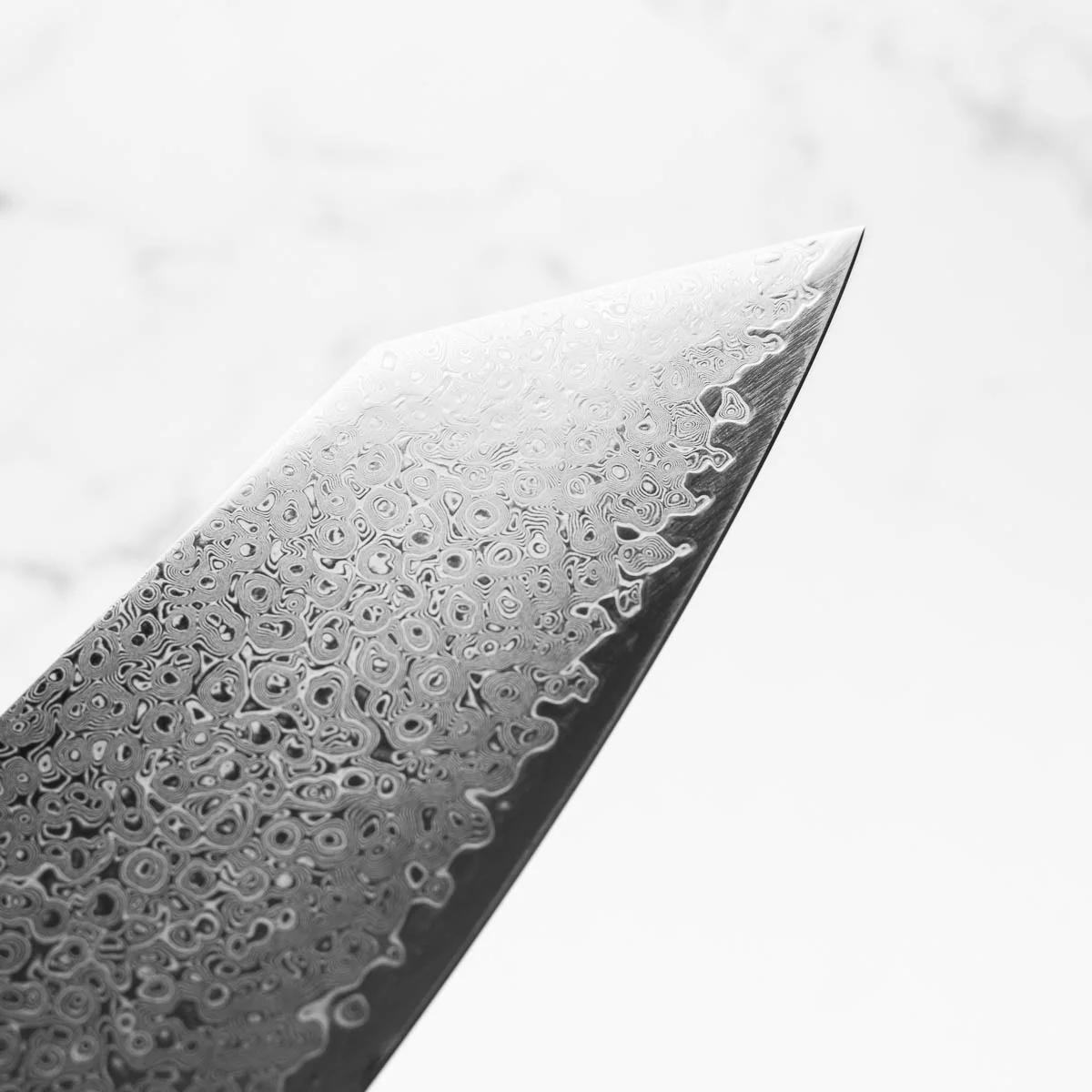 Sakai Kikumori OHS SG2 Damascus Bunka 165mm - Burnt Oak - Image 6