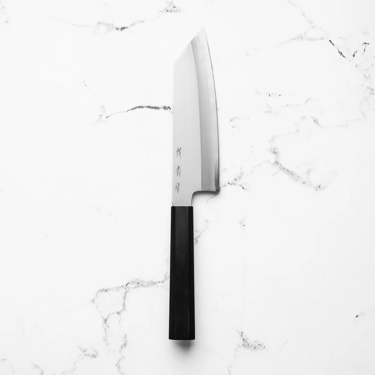 Sakai Kikumori QAS Blue Super Bunka 180mm - Mono Ebony - Image 3