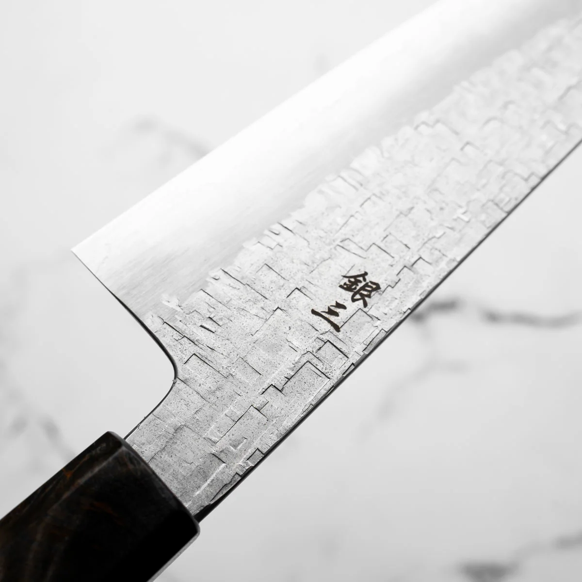 Satoshi Nakagawa Ginsan Tsuchime Bunka 180mm - Maple - Image 7