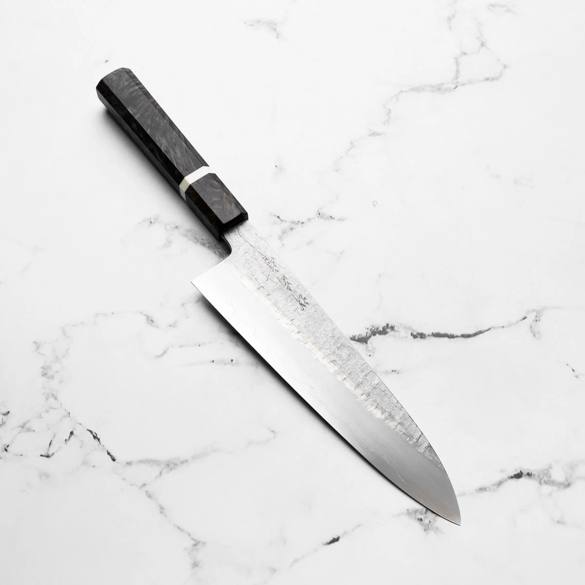Satoshi Nakagawa Ginsan Tsuchime Gyuto 210mm - Maple