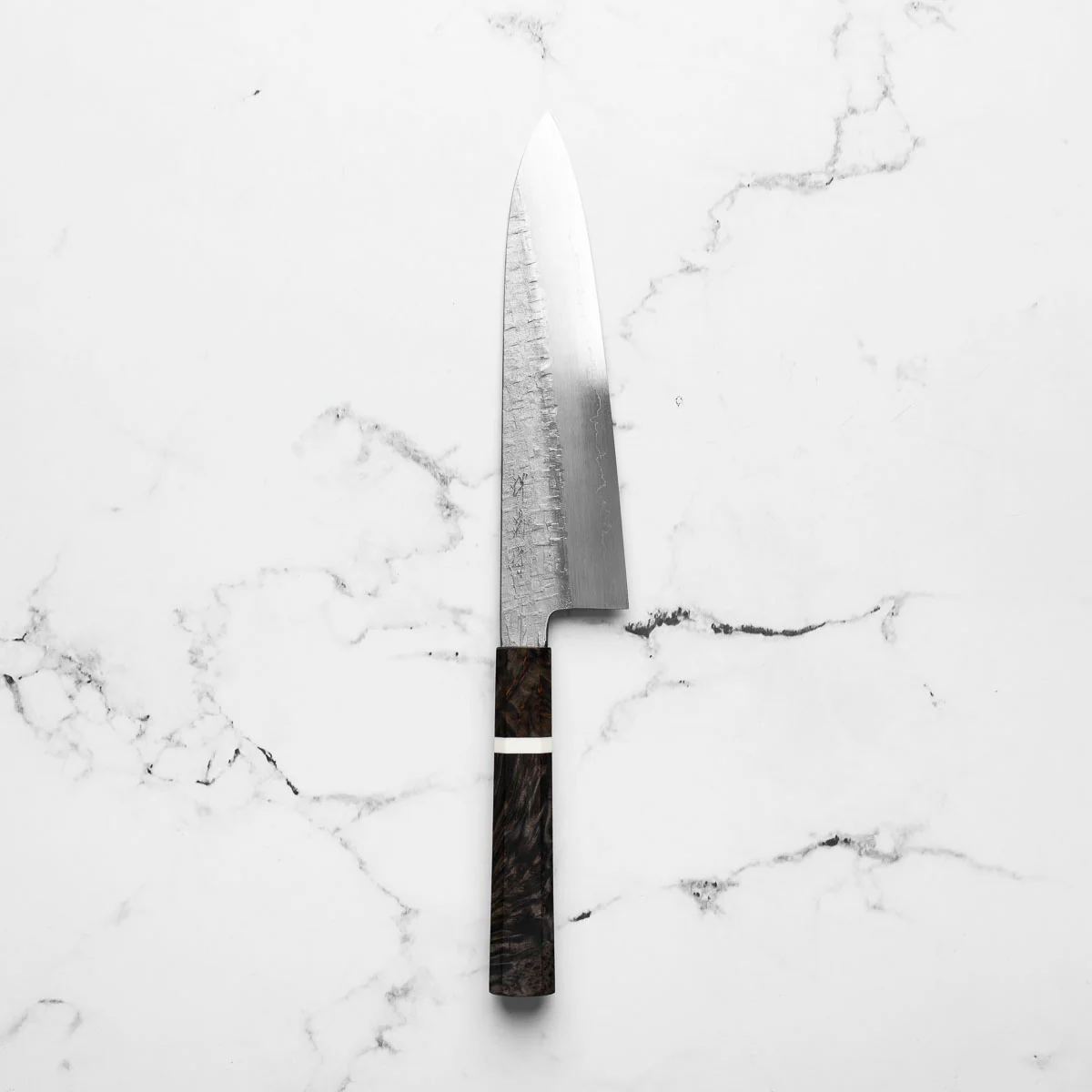 Satoshi Nakagawa Ginsan Tsuchime Gyuto 210mm - Maple - Image 3