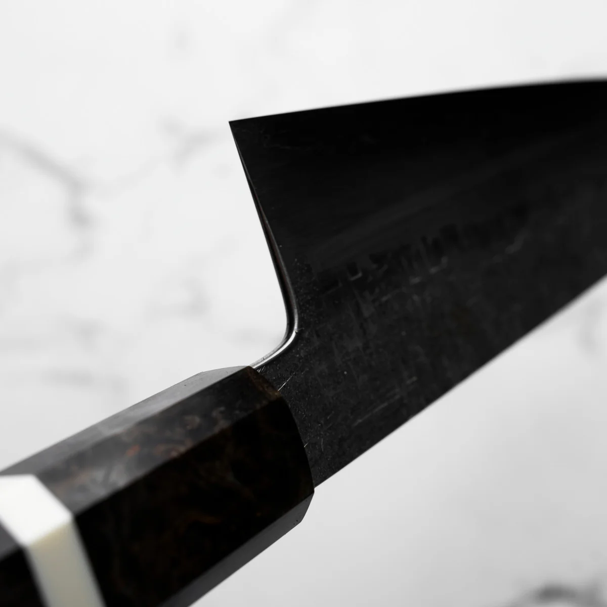 Satoshi Nakagawa Ginsan Tsuchime Gyuto 210mm - Maple - Image 7