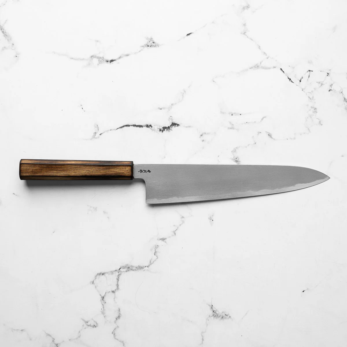 Satoshi Nakagawa x Nakamura Blue 1 Bokashi Gyuto 240mm w/Saya - Image 5