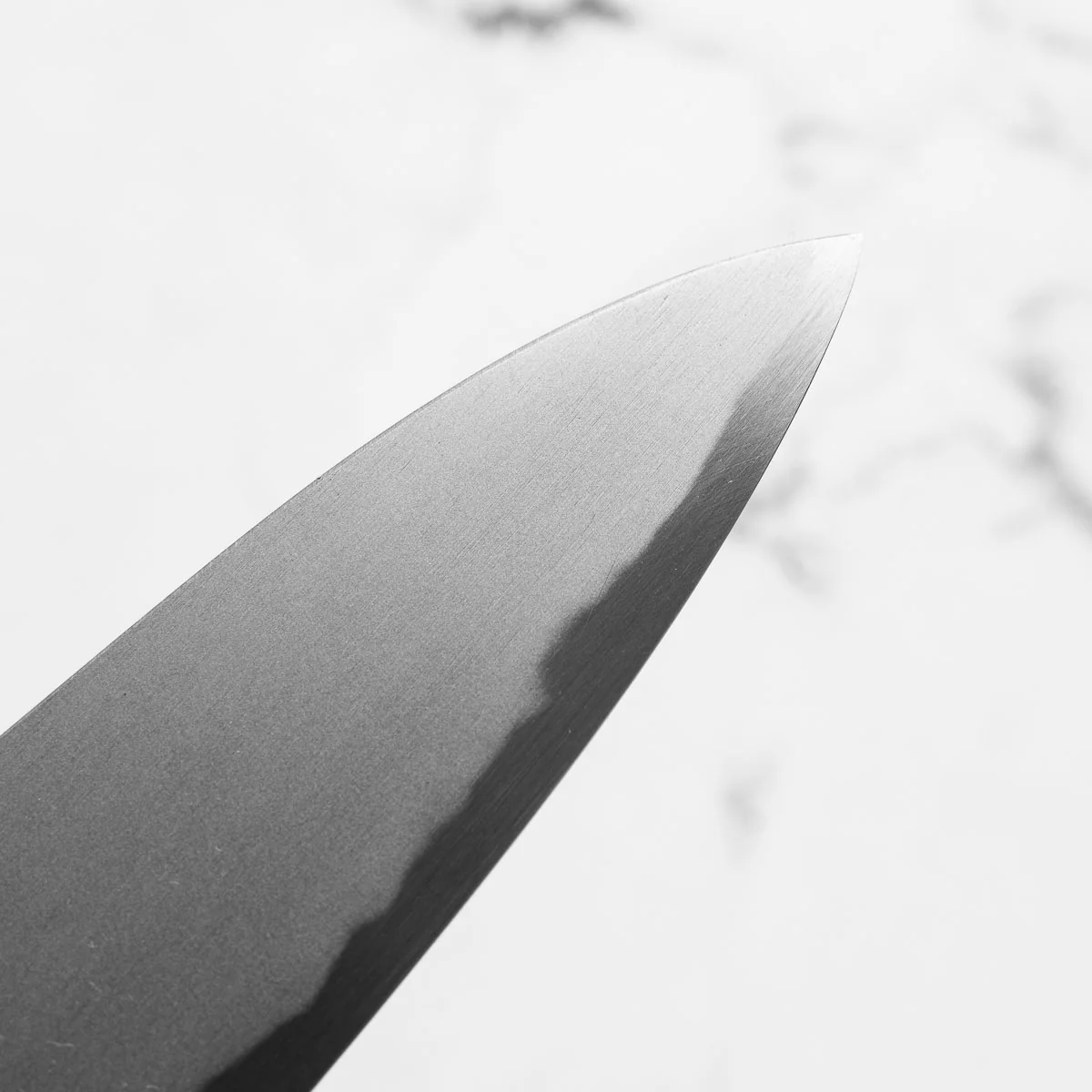 Satoshi Nakagawa x Nakamura Blue 1 Bokashi Gyuto 240mm w/Saya - Image 8