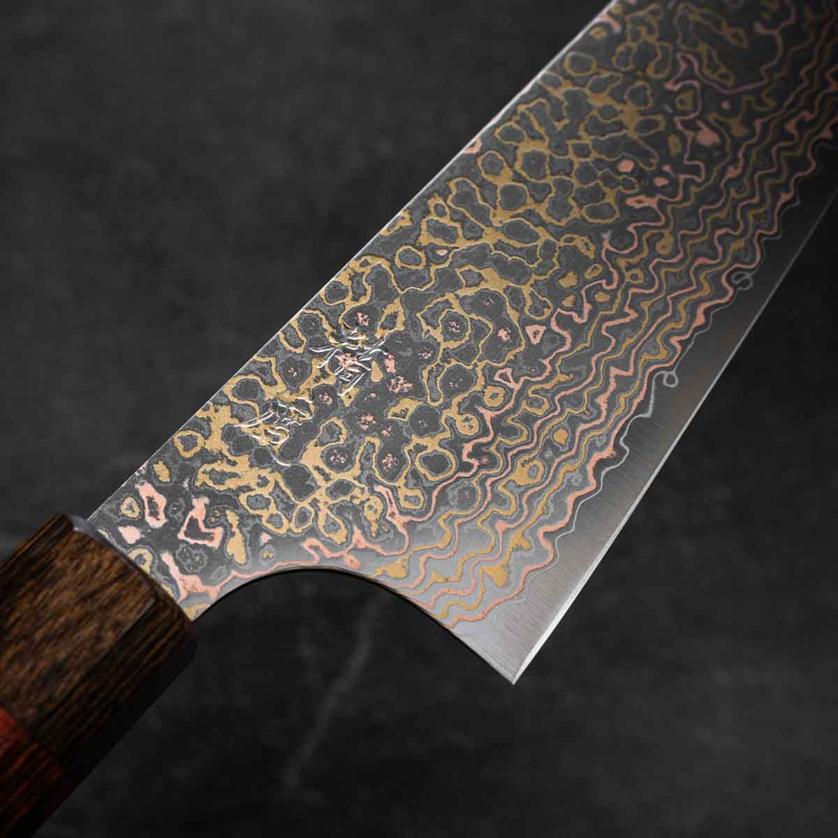 Seido "Niji" VG10W Rainbow Damascus Gyuto 210mm - Image 3