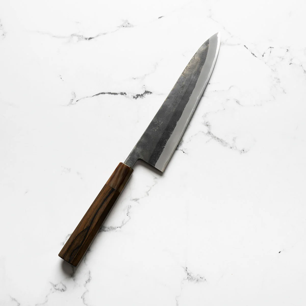 Seido "Kuro" x Tadafusa White 2 Kurouchi Gyuto 210mm - Persimmon - Image 2