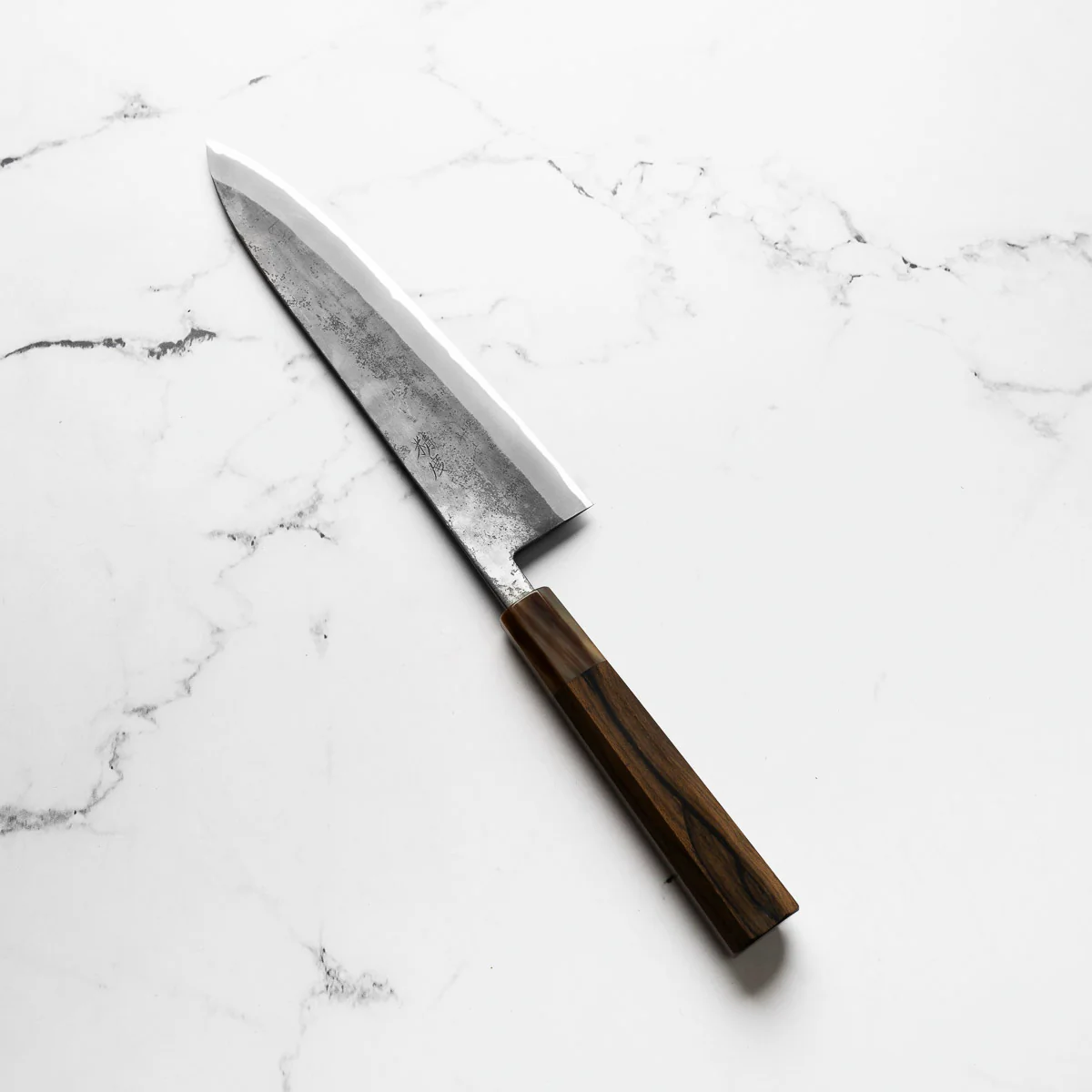Seido "Kuro" x Tadafusa White 2 Kurouchi Gyuto 210mm - Persimmon - Image 5