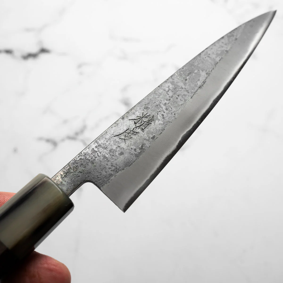 Seido "Kuro" x Tadafusa White 2 Kurouchi Petty 135mm - Persimmon - Image 3