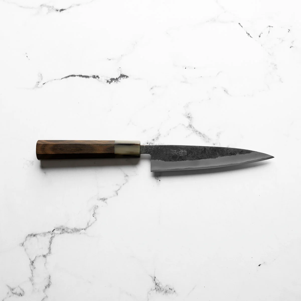 Seido "Kuro" x Tadafusa White 2 Kurouchi Petty 135mm - Persimmon - Image 4