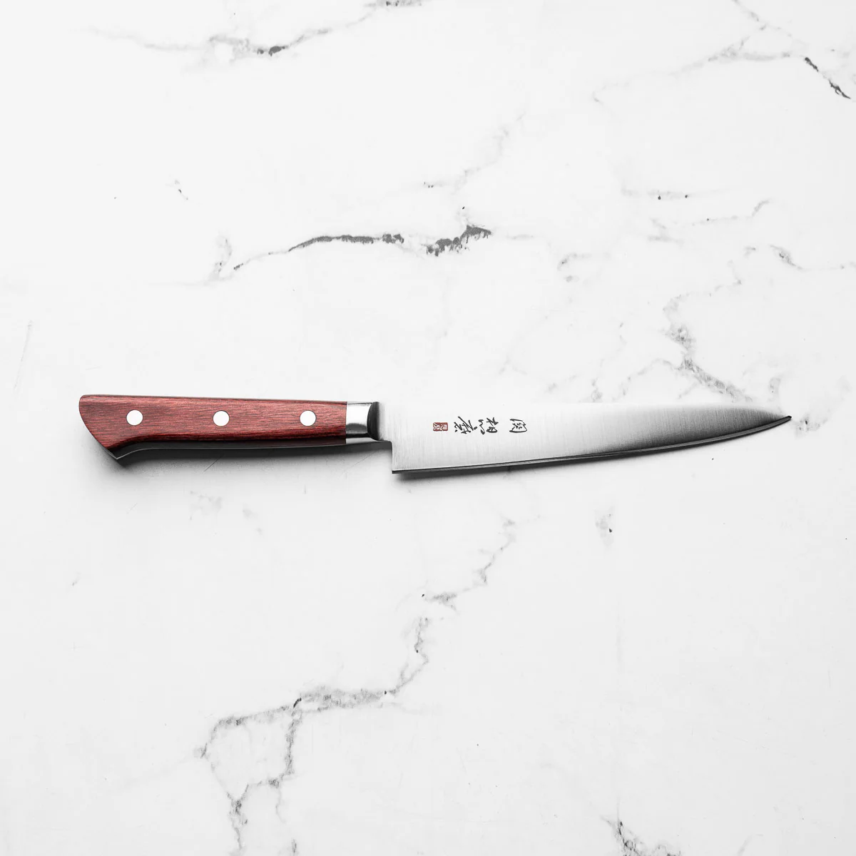 Seki Souma (Formerly FKM) Petty 150mm - Red - Image 4