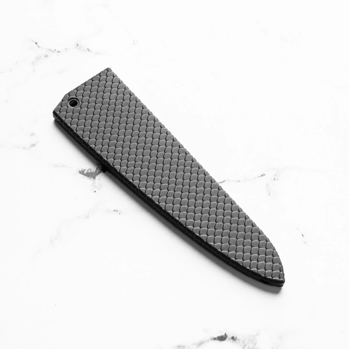 Senzo Black Small Santoku 143mm - Fitted Saya - Scales - Image 2