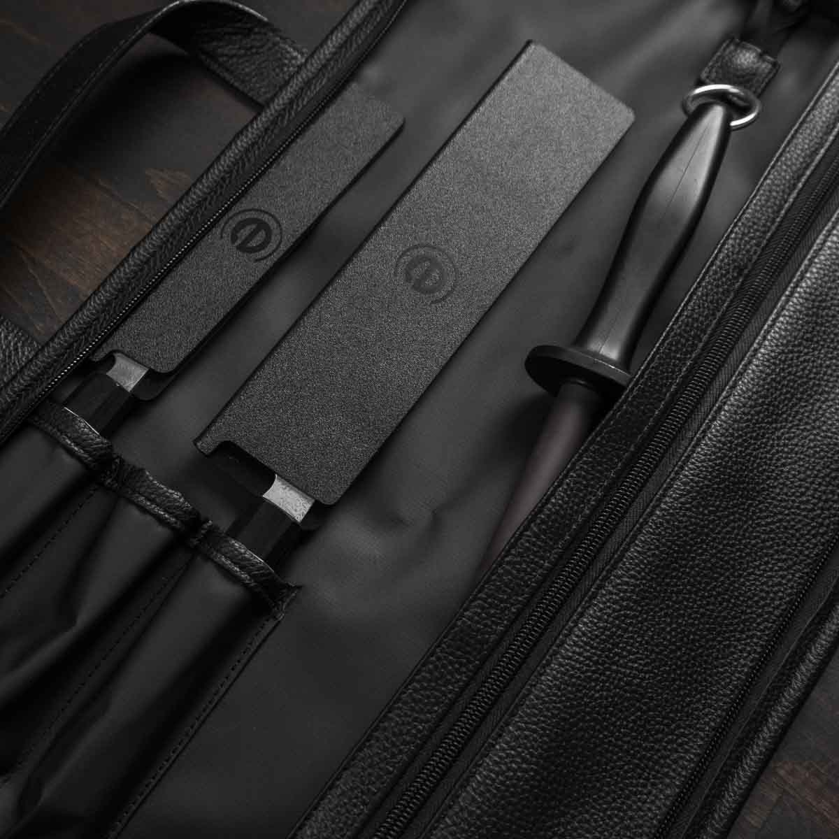 Senzo Black VG10 - 2 Knife Set with Porter Knife Bag - Image 3