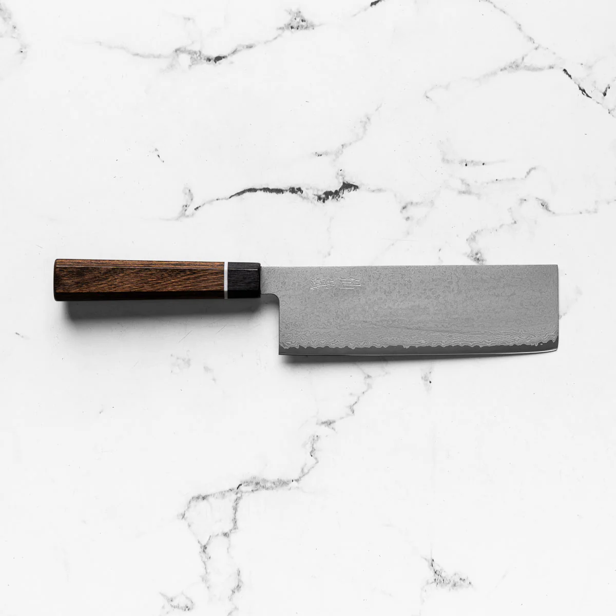 Senzo Black VG10 Damascus Nakiri 170mm - Image 4
