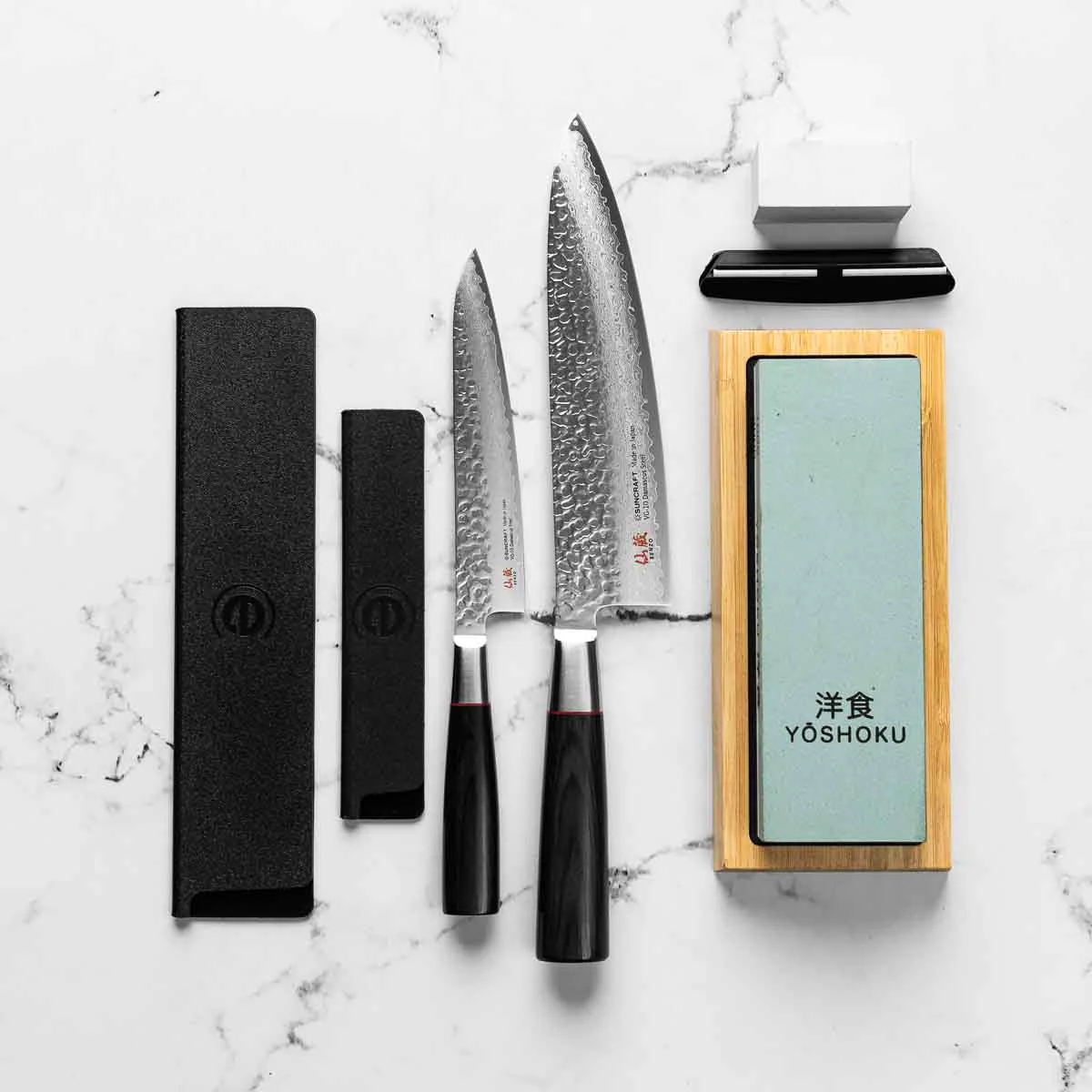 Senzo Classic - 2 Knife Set with Whetstone