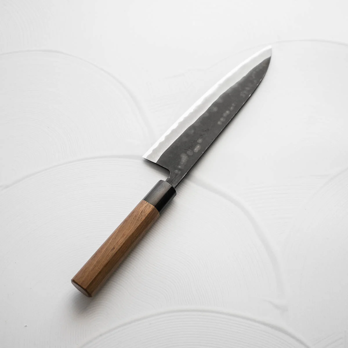 Shiro Kamo Blue Super SS Clad Kurouchi Gyuto 240mm - Image 4