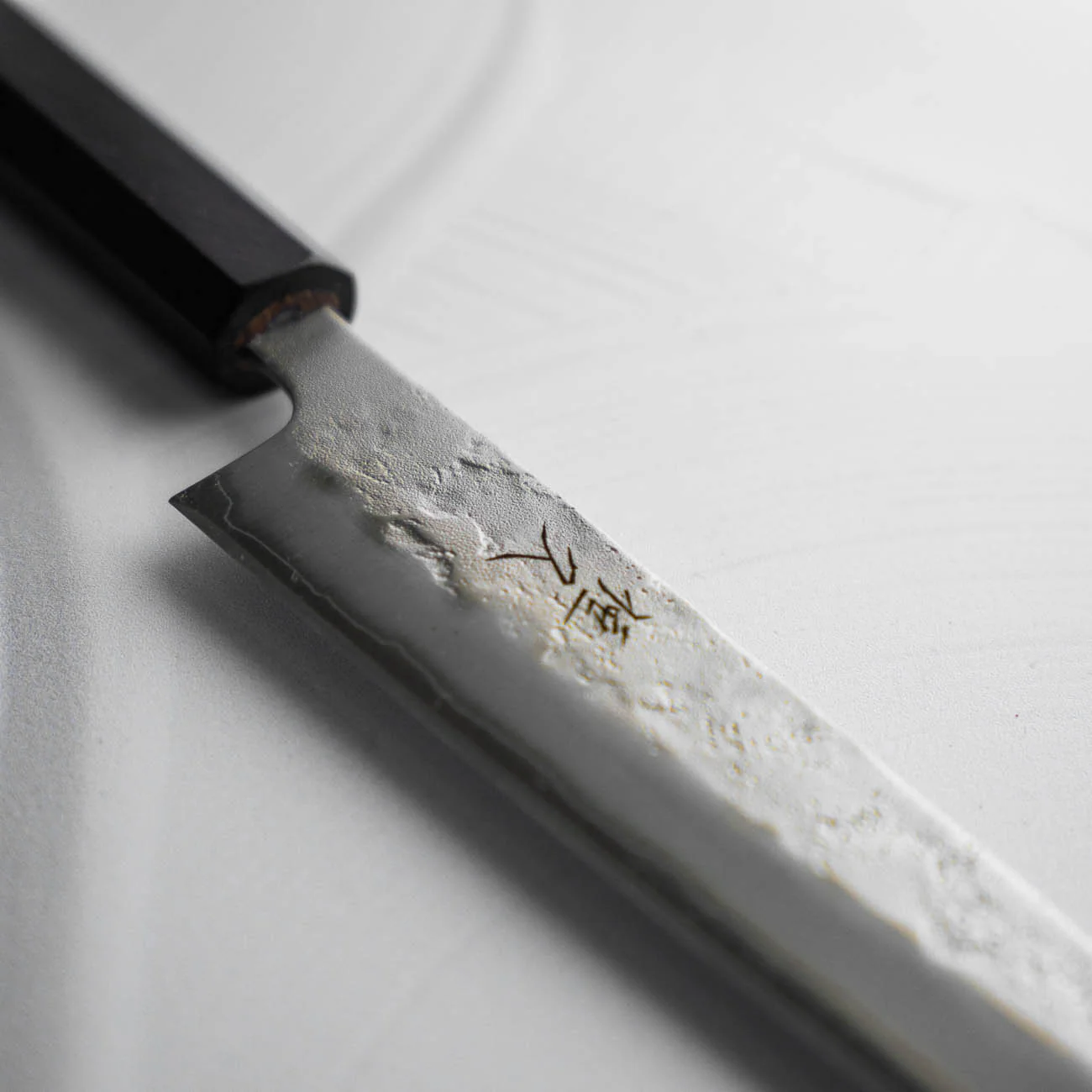 Tsunehisa Ginsan Nashiji Petty 150mm - Ebony - Image 6