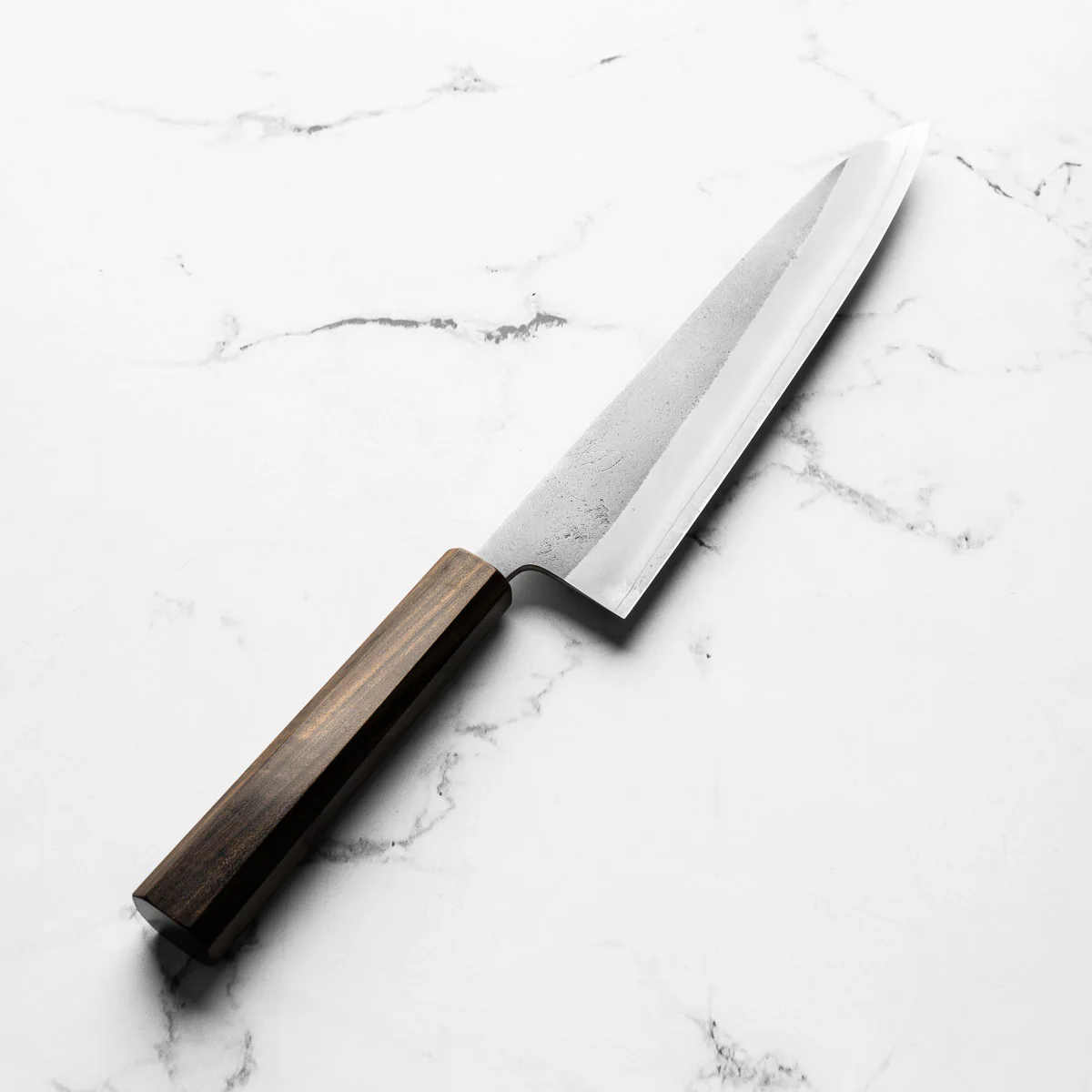 Yoshikane Hamono (Hatsukokoro) SKD Nashiji Gyuto 210mm - Bubinga - Image 2