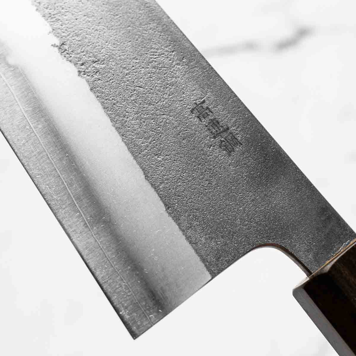 Yoshikane Hamono (Hatsukokoro) SKD Nashiji Gyuto 210mm - Bubinga - Image 6